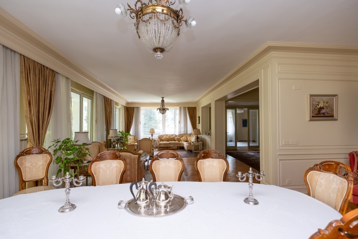 Formal living room of the villa