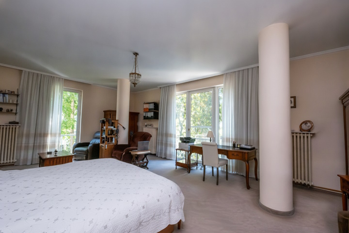 Master bedroom and home office