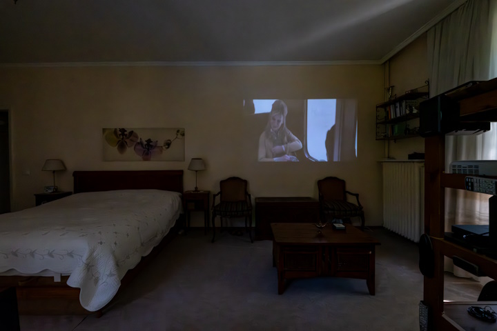Master bedroom home cinema