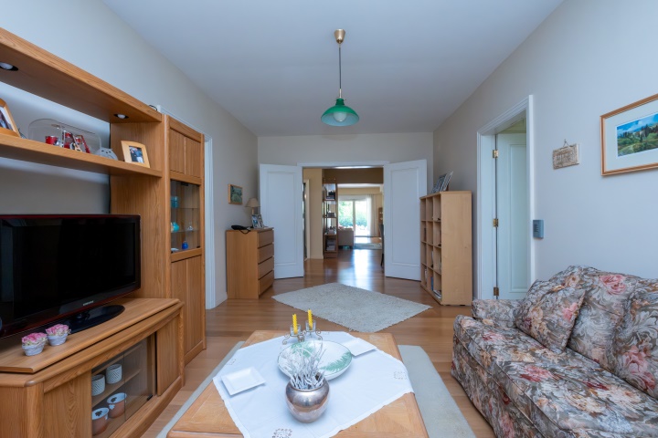 Lower level front-side living room